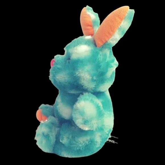 Animal Adventure Easter Bunny Rabbit 13" Blue White Tie-dye Easter Spring 2018 - Picture 4 of 8